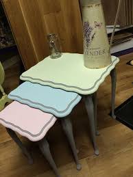 The purple painted lady sells chalk paint™ by annie sloan. Vintage Nest Of Tables Hand Painted In Frenchic Furniture Paint Frenchic Paint Furniture Painting Furniture Diy Painted Furniture