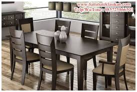Harga kursi meja makan restoran murah. Gambar Meja Makan Jati Minimalis Set Meja Makan Minimalis Jati Jepara Gambar Set Kursi M Dining Room Contemporary Dining Room Furniture Kitchen Table Settings