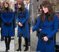 | mackage navy blue wool coat leather trim l. Kate S New Job It S Time To Vote On Your Favorite Coats Of 2015 What Kate Wore