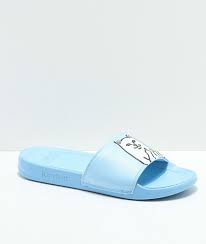 Ripndip Lord Nermal Light Blue Slide Sandals Zumiez