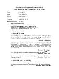 Saya yang menurut perintah ditukar. Minit Mesyuarat Kali Ke 8 Pdf