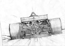 Formula 1 Paintings By Bruce Thomson Via Behance Cool Car Drawings Automotive Art Car Drawings