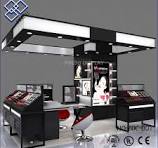 Small makeup cosmetic display kiosk design in shopping mall ...
