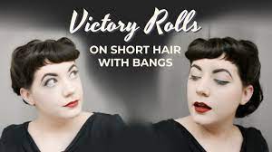 And she's not afraid to experiment with her coily type 4 tresses. Victory Rolls On Short Hair With Bangs My Method Youtube