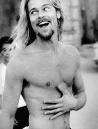 Brad Pitt Long Haired Back In The Day Before He Was A Back Stabbing Chearter Brad Pitt Long Hair Styles Men Gorgeous Men