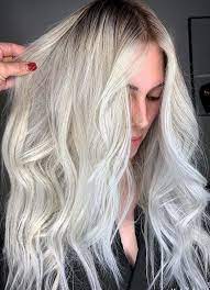41 Perfect White Blonde Hair Colors For Long Hairstyles In 2019 Fashionsfield White Blonde Hair Color Bright Blonde Hair Hair Color Pictures