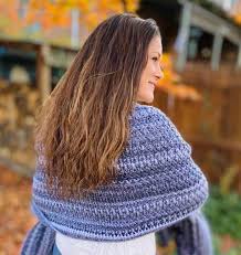 Premier puzzle yarn crochet patterns. Crochet Pocket Shawl Maplewood Road