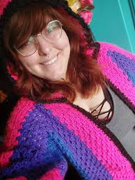 Crochet Hexagon Cardigan Project with Color Variations