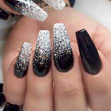 After all, women have been adding artificial length to their nails since the days of ancient egypt. 99 Trending Black Nails Art Manikure Ideen Schwarze Sargnagel Schwarzes Acryl Fingernagel Nai Silver Glitter Nails Ombre Nails Glitter Rounded Acrylic Nails