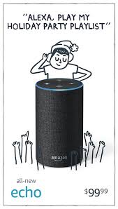 You can either connect it through bluetooth by saying alexa, pair and choosing the alexa product on your device's bluetooth screen, or you can play through one of the accepted streaming platforms. Gemma Correll Ad Campaign For Amazon S Echo And Echo Dot Anna Goodson Illustration Motion Inspirational Gifts Gadget Guru Holiday