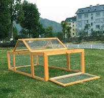 GMTPET OEM Simple Solid Eco-Friendly Wooden Rabbit Hutch Cage with Double  Water-based Painting Custom Box Packaging