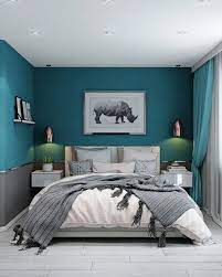 Pin By Heather Barnes On Cuartos Apartment Bedroom Decor Small Apartment Bedrooms Turquoise Bedroom Walls