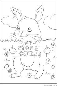 Bilder zum ausmalen osterhase osterhasen malvorlage kostenlos kreativ leicht gemacht. Frohe Ostern Ausmalbild Mit Dem Osterhasen