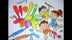 Holi Festival Drawing For Kids Videos 9tube Tv
