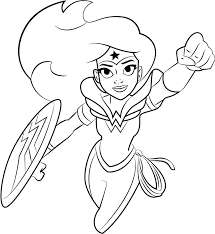 Wonder woman coloring pages free. Wonder Woman Flying Coloring Page Free Printable Coloring Pages For Kids
