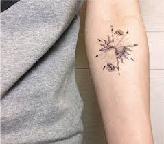 110 Best Compass Tattoo Designs Ideas And Images Compass Tattoo Design Sun Tattoos Compass Tattoo