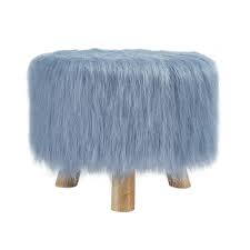 Modern faux leather ottoman footrest stool foot rest small chair seat sofa couch. Faux Fur Stool Target Cheap Online