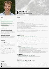 The layout of your cv can impact the likelihood of you landing a job interview. Choose Your Cv Template Free Online Cv Builder