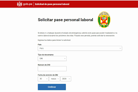 María teresa valenzuela, consejo asesor covid: Atencion Ya Se Puede Tramitar El Nuevo Pase Laboral Para Trabajadores Noticias Agencia Peruana De Noticias Andina