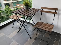 Maybe melamine isn't that different from laminate, but without changing the color, do you think a coat of primer and polyurethane would be enough? Ikea Outdoor Table And Chair Set Off 68