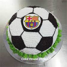 An island themed 21st freestanding cake. Football Birthday Theme Cake Cake House Online