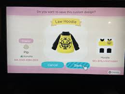 Trafalgar Law Hoodie Animal Crossing In 2020 Animal Crossing Animal Crossing Game Animal Crossing Qr Codes Clothes