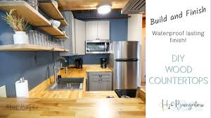 It's a soft product that's simple on glass wares and recipes: How To Make A Diy Wood Countertop H2obungalow