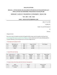 Contoh surat penawaran merupakan salah satu dari surat resmi yang sangat penting bagi seorang pengusaha, pedagang, jasa dan barang. Penawaran Harga Pemasasngan Plafon Gypsum