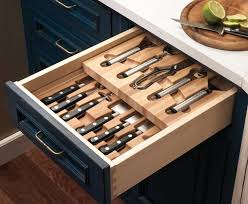 Knife Knives Hidden And Neatly Arranged With This Knife Drawer Insert Also Label Each K Kitchen Drawer Inserts Kitchen Knife Storage Kitchen Storage Solutions
