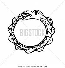 Origin of the snake eating itself its own tail. Uroboros Snake Eats Vector Photo Free Trial Bigstock
