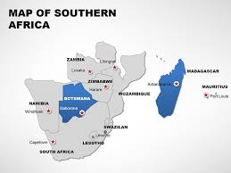 Map of africa and african countries maps. Editable Southern Africa Powerpoint Maps Imaginelayout Com