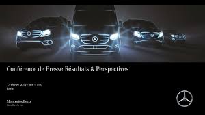 Mercedes Benz Vans Resultats 2018 Perspectives 2019
