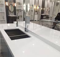 Crystallized Glass Stone Kitchen Countertops , White Nano Glass Stone Kitchen Countertops
