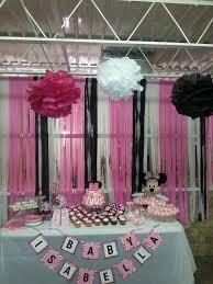 Pin By Sueann Mcknight On My Diy Baby Shower Minnie Mouse Baby Shower Pink Baby Shower Decorations Mini Mouse Baby Shower