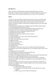 Job description established and busy property management company seeks front desk receptionist. Job Description Front Desk Agent