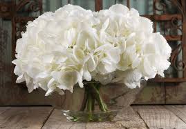 Maybe you would like to learn more about one of these? Silk Hydrangeas In Glass Vase With Faux Water White Flowers 59 Silk Hydrangeas Fake Flowers Flower Arrangements