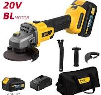 Deli 20V Brushless Motor Lithium-ion Angle Grinder (100mm ...