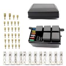 Diagrams, location, and assignment of fuses and to find the fuse and relay schemes (layouts) designed for your vehicle and see the fuse block's location. Fuse Relay Block 12v Fuse Box For Automotive Car Truck Trailer Boat Rv 6 Relays Fuse