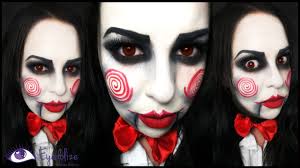 jigsaw from saw makeup tutorial by