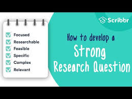 Qualitative research is also used to uncover trends in thought and. Developing Strong Research Questions Criteria And Examples