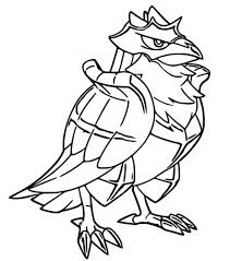Welcome to grass pokemon coloring pages! Coloring Page Pokemon Sword And Shield Corviknight 11