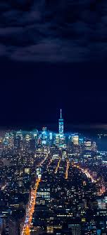 city night skyline dark iphone x