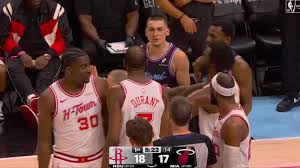 Kevin Durant had a heated exchange with Tyler Herro