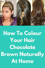 How To Colour Your Hair Chocolate Brown Naturally At Home Today In This Post I Will Tell You How To Natural Brown Hair Chocolate Brown Hair Dye Color Your Hair