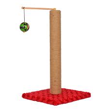 Pet Pretty Toplu Kedi Tirmalama Tahtasi Kalin Kirmizi 70 Cm