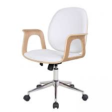 Chaise De Bureau Pivotante Kinnula Frene Blanc Chaise Bureau Bureau Pivotant Mobilier De Salon
