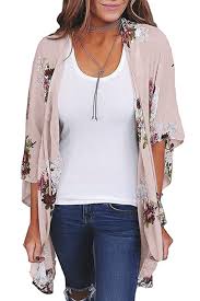 Popular Kimono Breathable Summer Coverup Beach Style Light Fashion Womens Floral Kimono Sheer Chiffon Blouse Kimono Cardigan