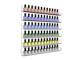 Dhgate offers a large selection of magic color nail polish and finger protector nail polish with superior quality and exquisite craft. Acrylic Nail Polish Racks For The Wall Hanging Nail Polish Racks 15 Inch 6 Pack Clear Nail Polish Organizers And Storage With Free Screws And Screwdriver Clear Nail Polish Shelf With Anti Drop Ends Buy