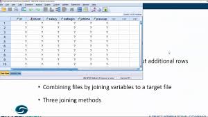 How To Merge Files In Spss Youtube