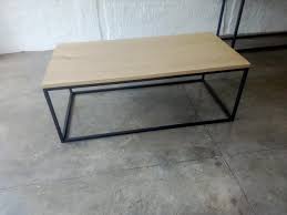 The doors are made from solid, oak wood, heavily finished with cool iron pins wonderful rustic coffee table made from iron and wood will be great furniture in your living room. Metal Coffee Table Rustic Timber And Garden Center